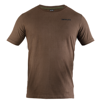 Obrazek T-Shirt 2WOLFS brązowy
